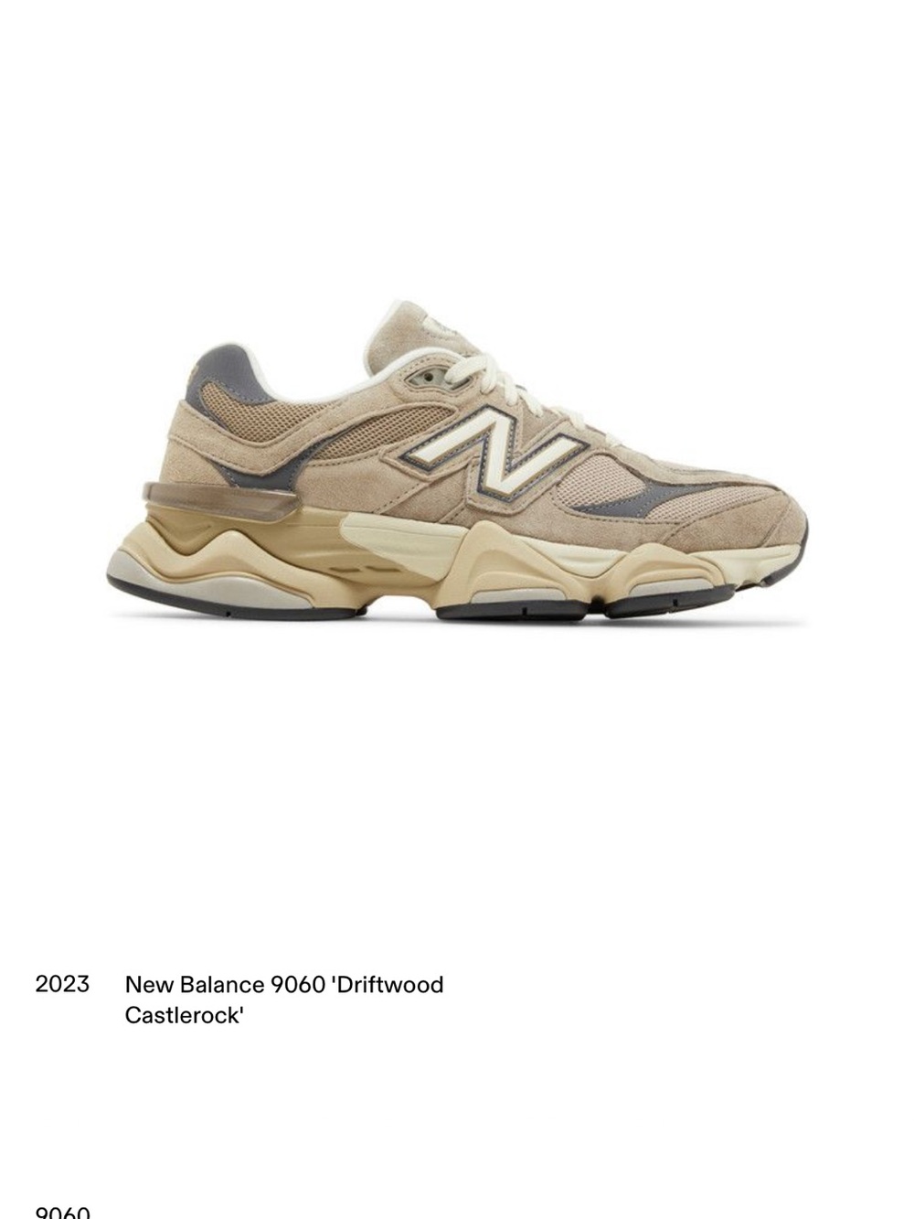 New Balance 9060 Neutral Driftwood & Castlerock Sneakers